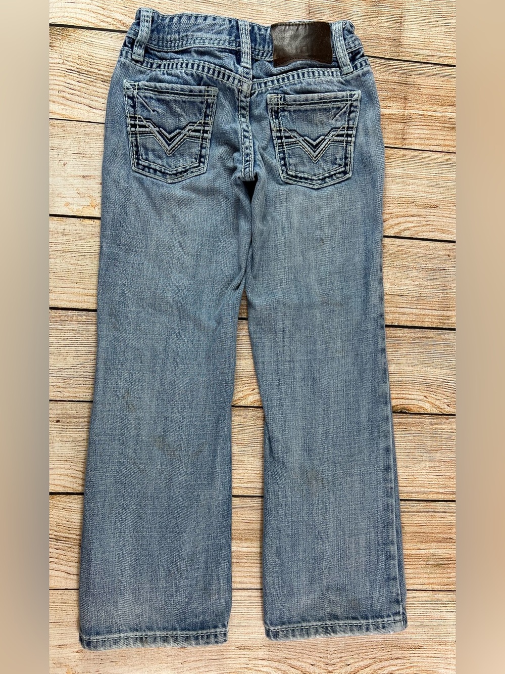 Rock & Roll Denim Regular Boot Cut Denim Blue Jeans Boys Size 7